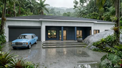 The house over the cliff.