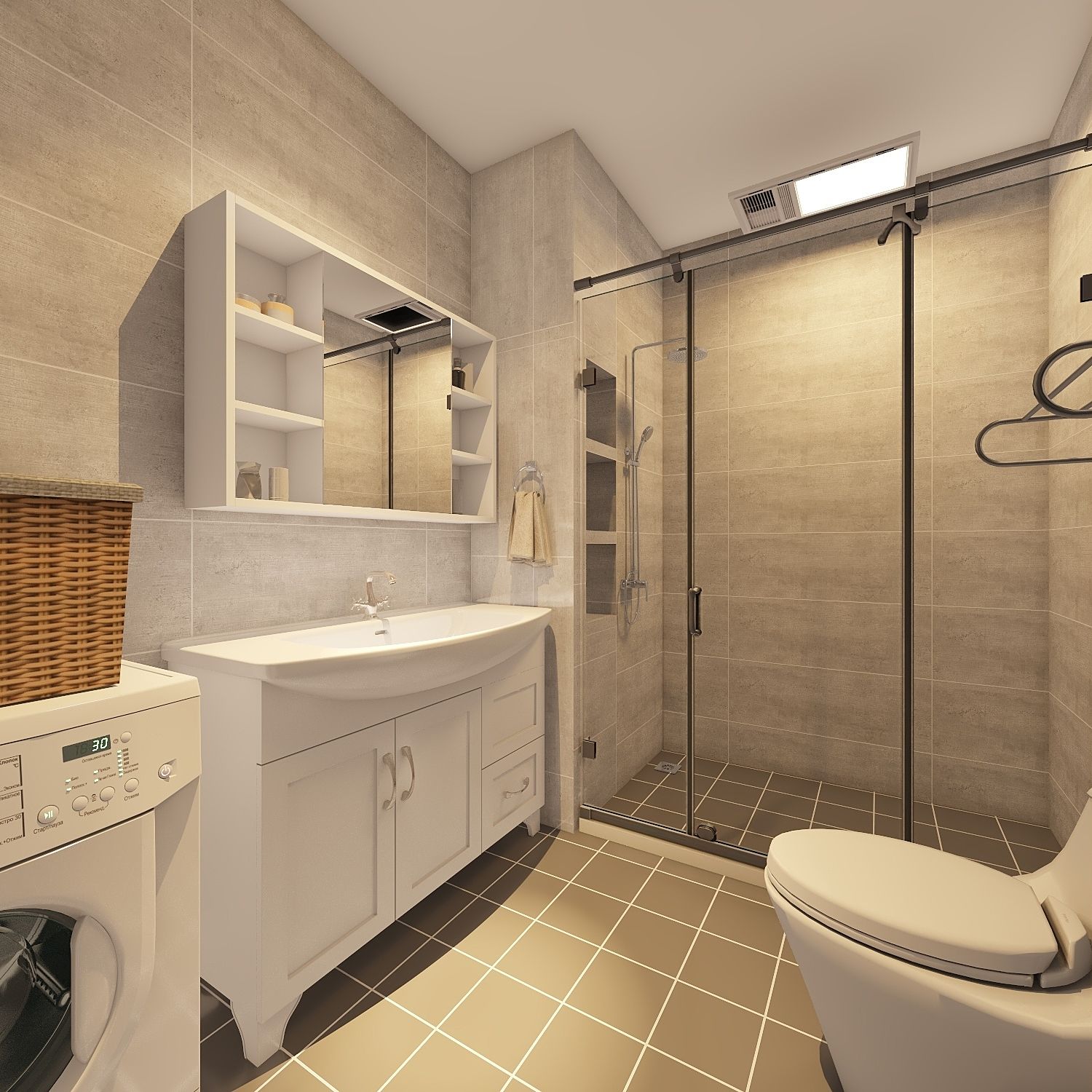 小户型改造-混搭风格-栋栋设计效果图