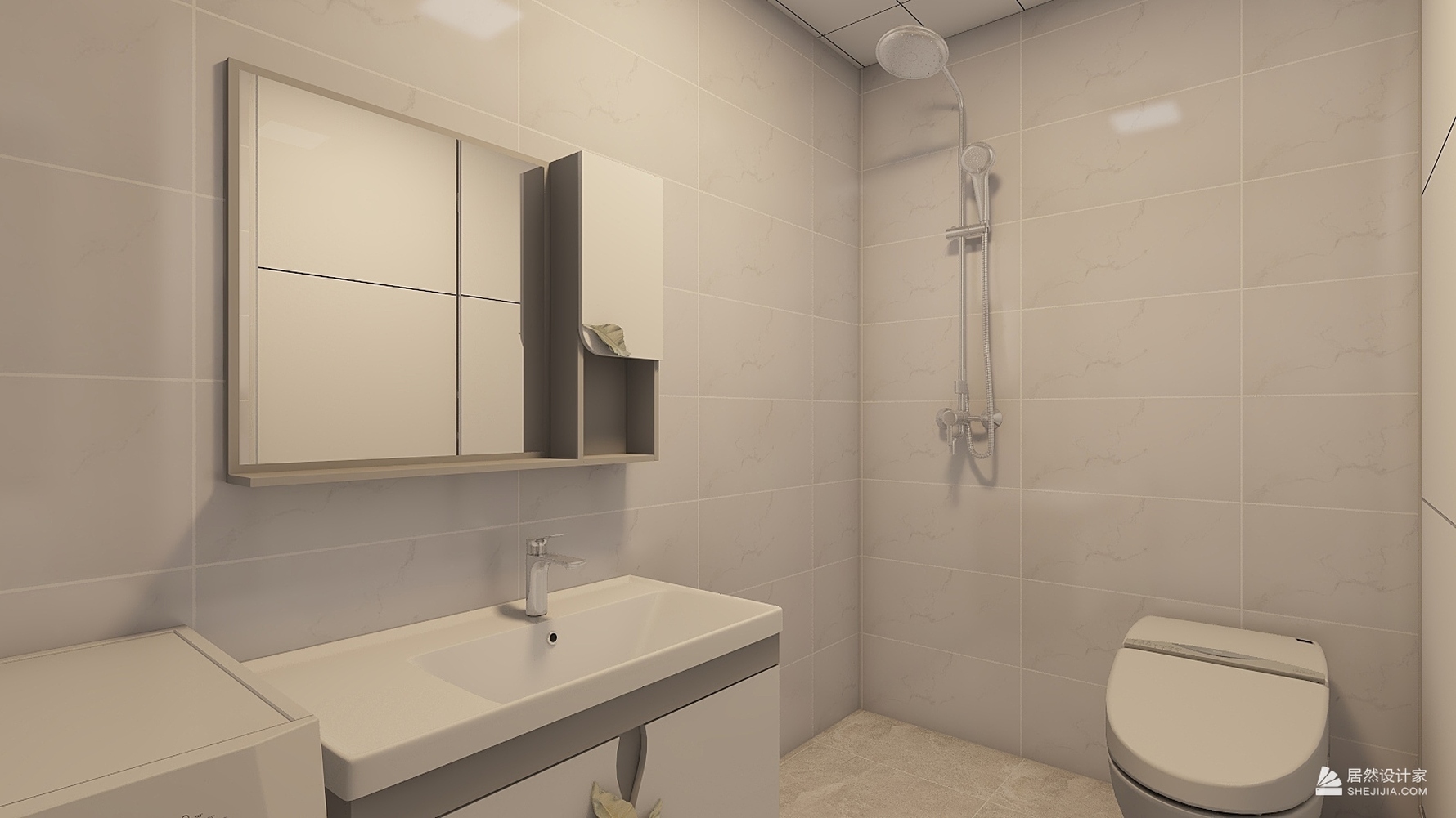 现代风格三室一厅装修设计效果图