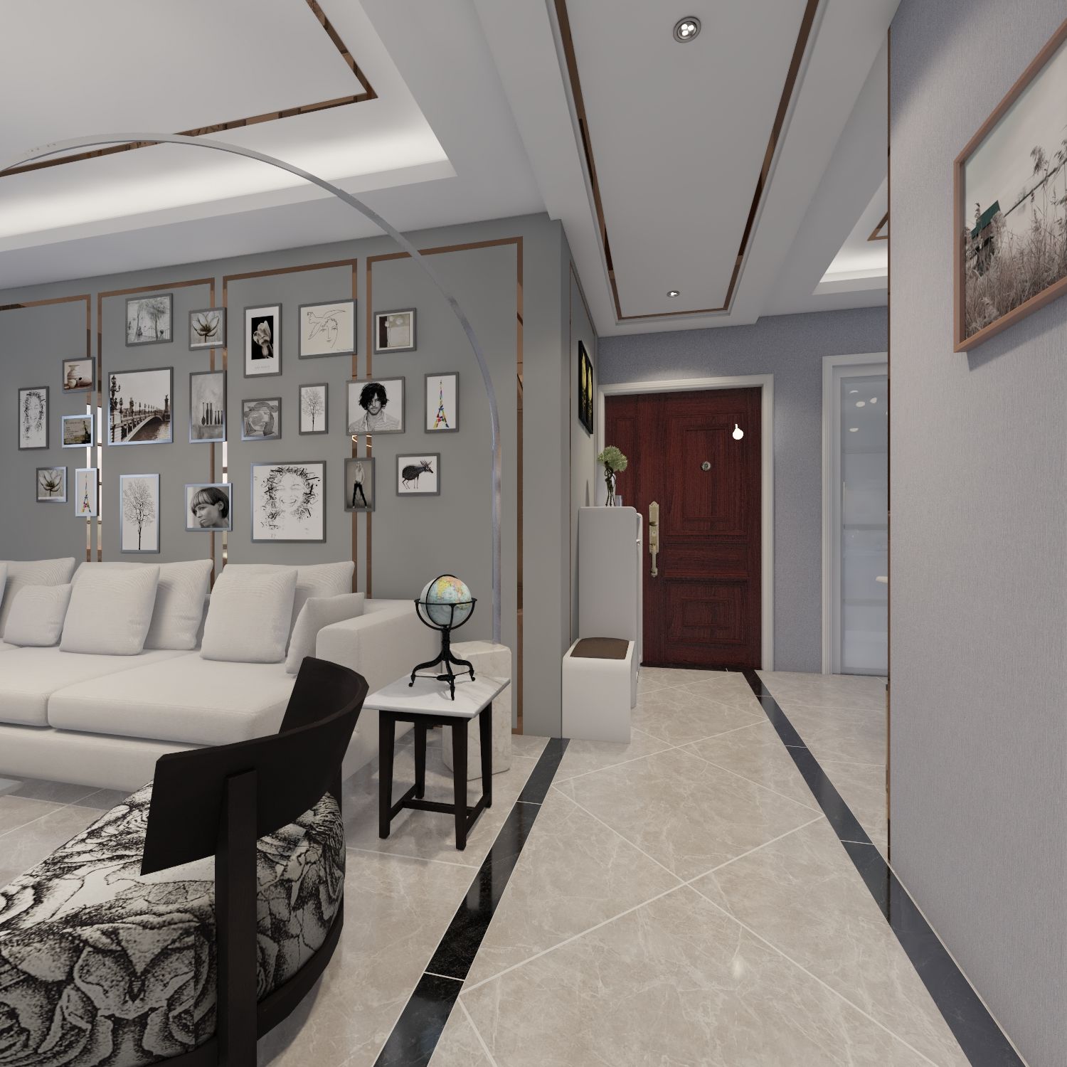 泰宏建业20号院-现代风格大糊涂神儿设计效果图