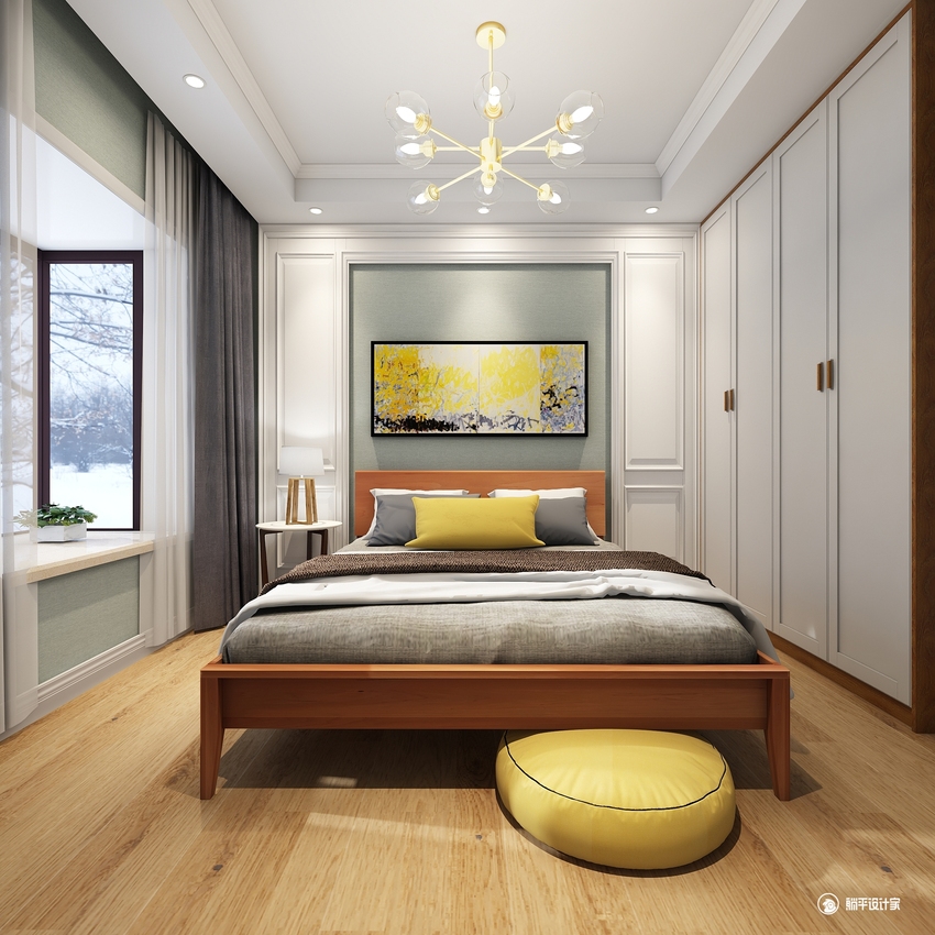 作品展示-北欧简约-北欧风格-牛头设计效果图