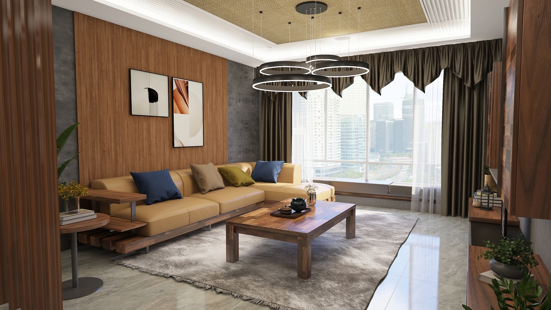 北欧风格两室两厅装修效果图 - aa设计效果图 - 每平每屋·设计家