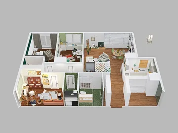 Professional interior design created with Homestyler 3D design software