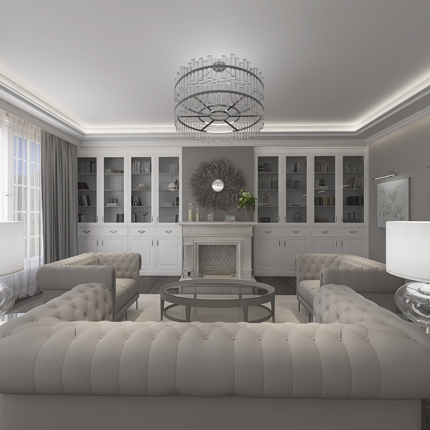 Neoclassical living room #MK