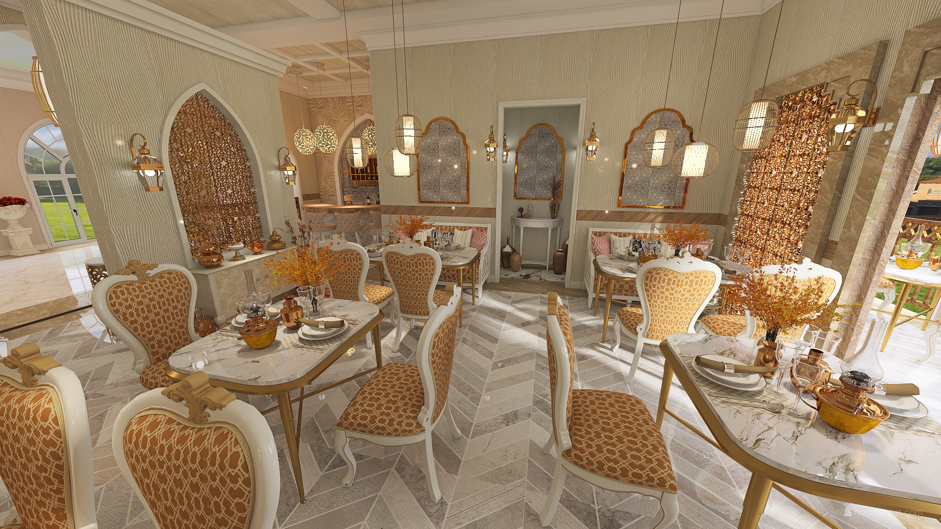 #HSDA2020Commercial  Arabic Theme Fine Dining Restaurant