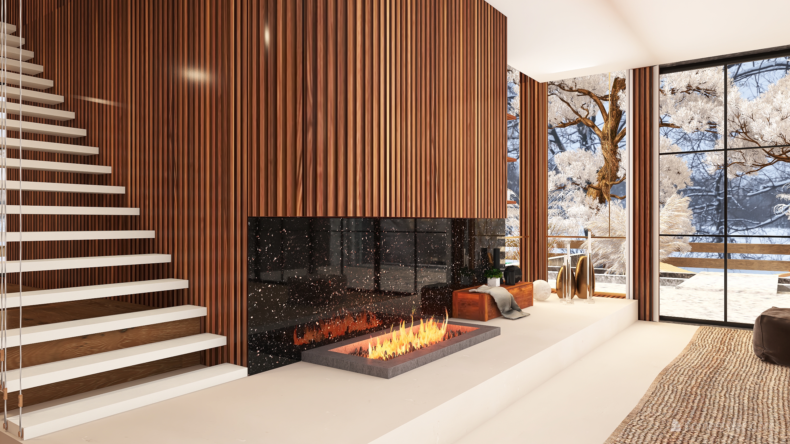 The Nordic House in Winter time