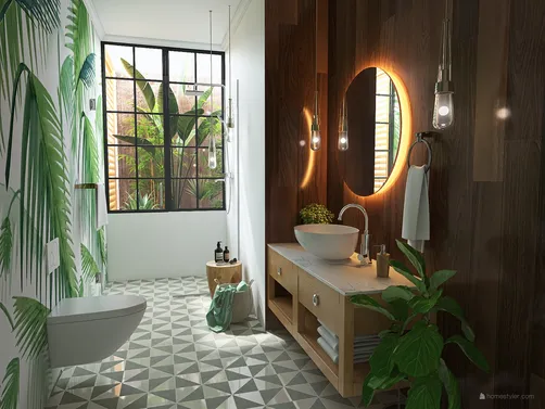 Cuarto de baño Tropical