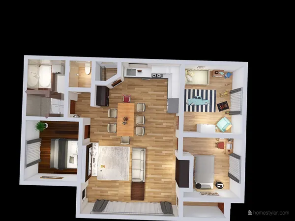 Professional interior design created with Homestyler 3D design software