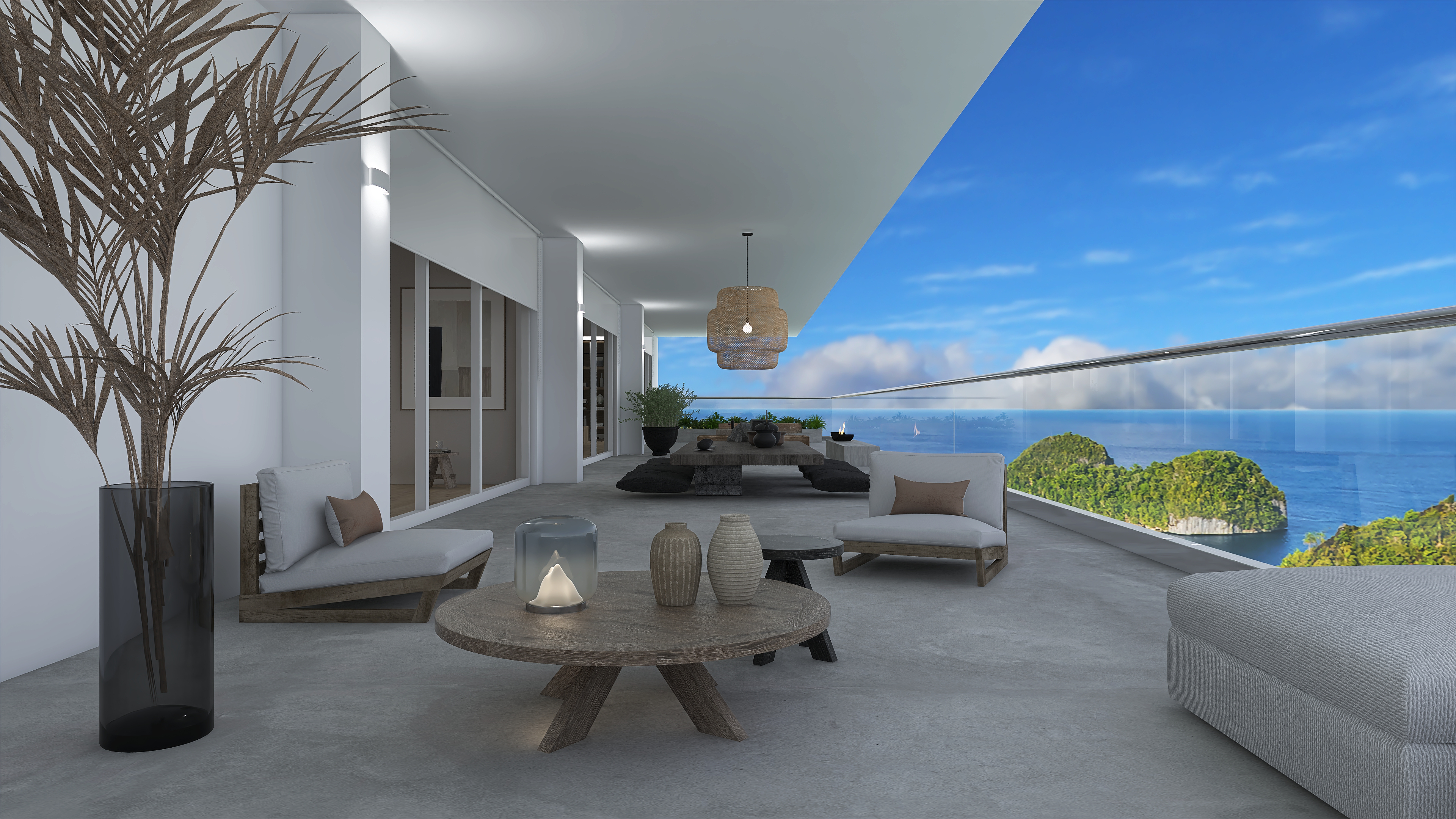 Japandi Glass Apartment