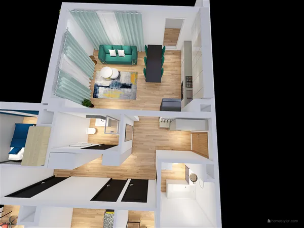 Professional interior design created with Homestyler 3D design software