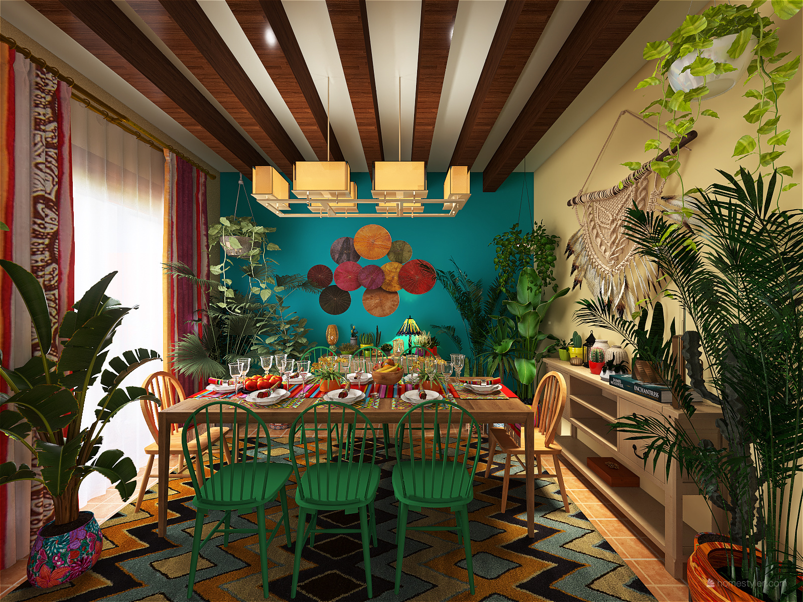 bohemian style residential villa