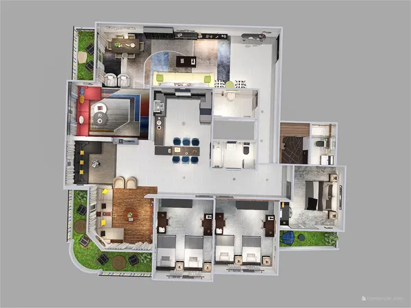 Professional interior design created with Homestyler 3D design software