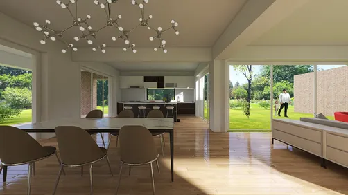 New villa with garden