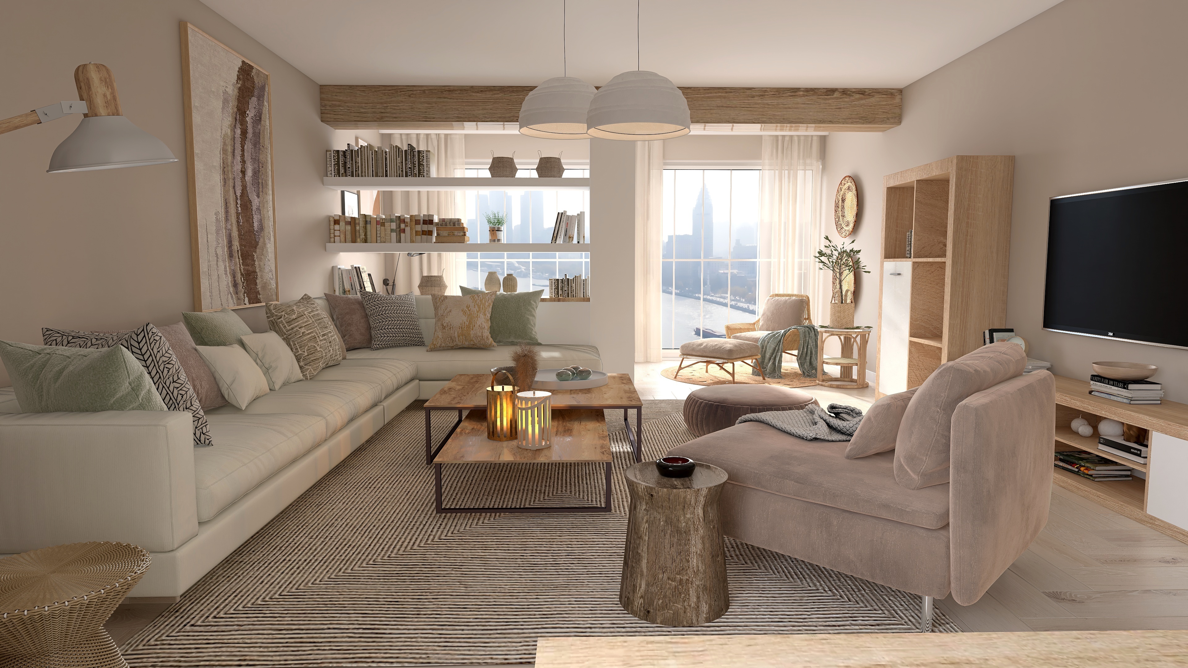 Propuesta amueblamiento  piso dos dormitorios.