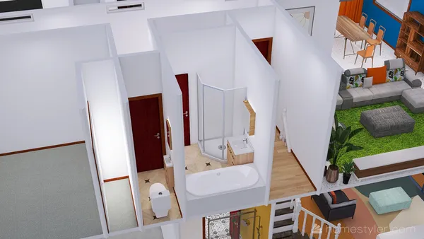 Professional interior design created with Homestyler 3D design software