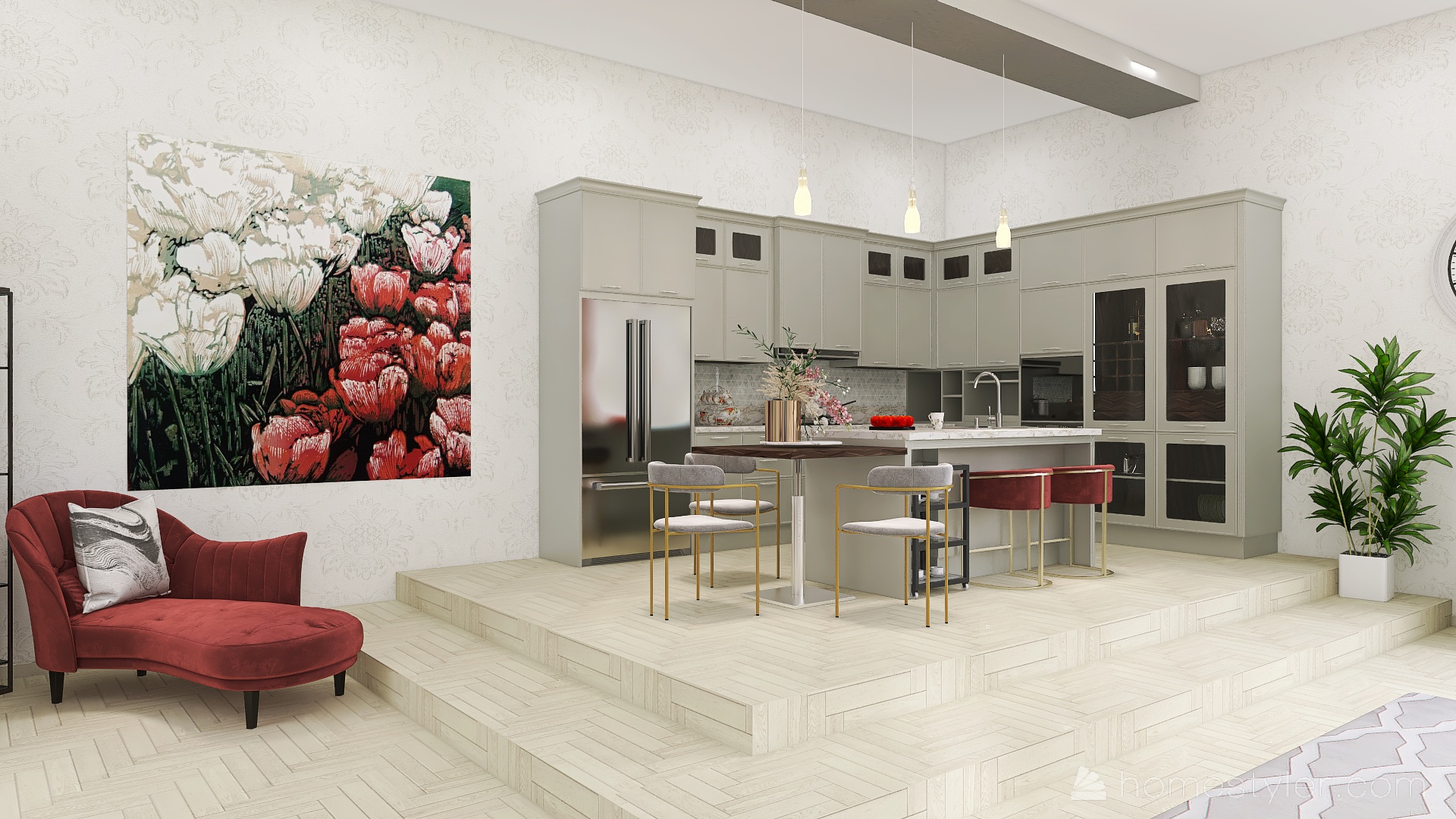 #EmptyRoomContest-Modern french style design