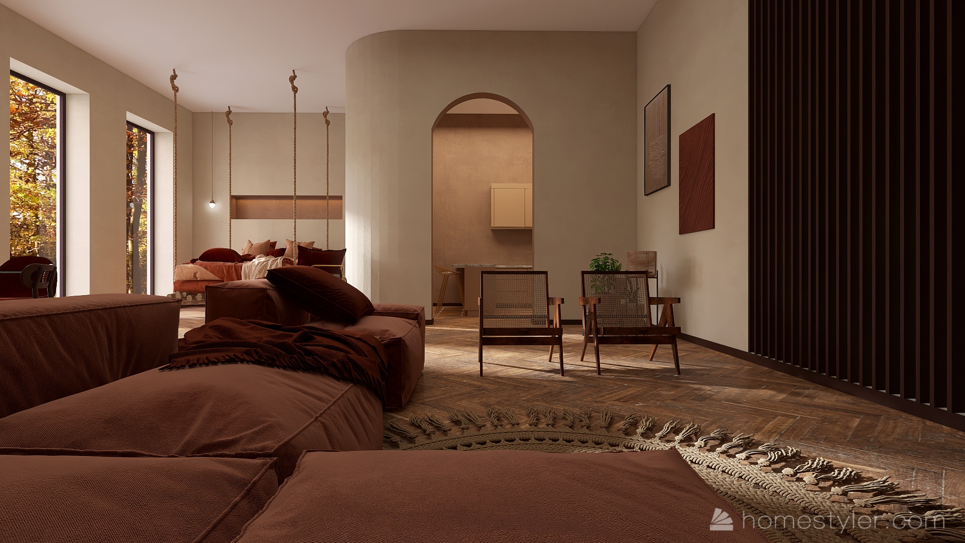 #EmptyRoomContest burgundy vibes