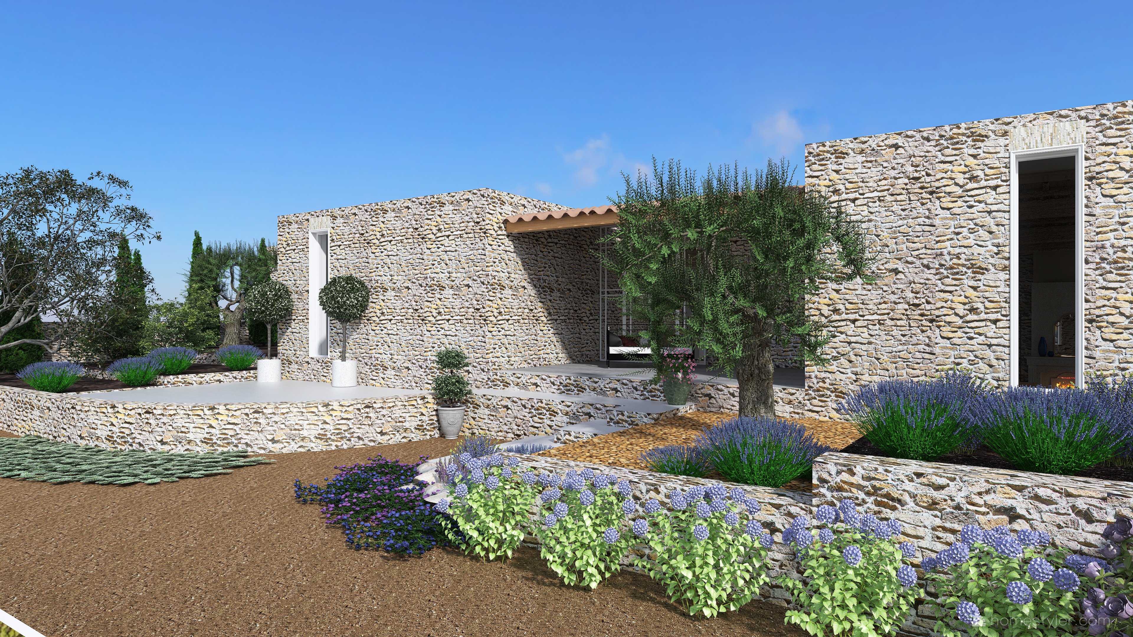 Bastide renovée en Garrigue