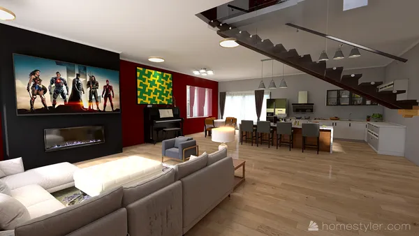 Professional interior design created with Homestyler 3D design software