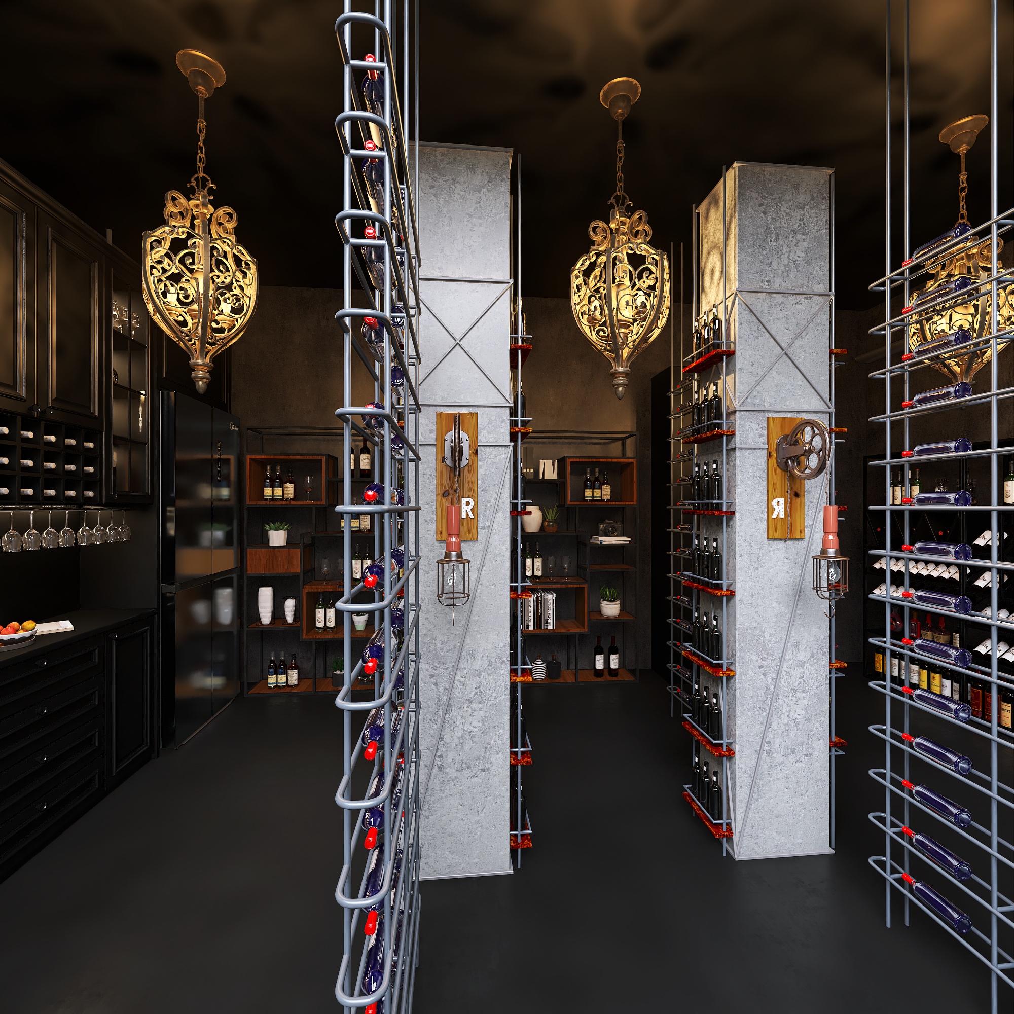 #AmericanStyleRoom - wine loft