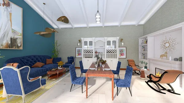 Professional interior design created with Homestyler 3D design software