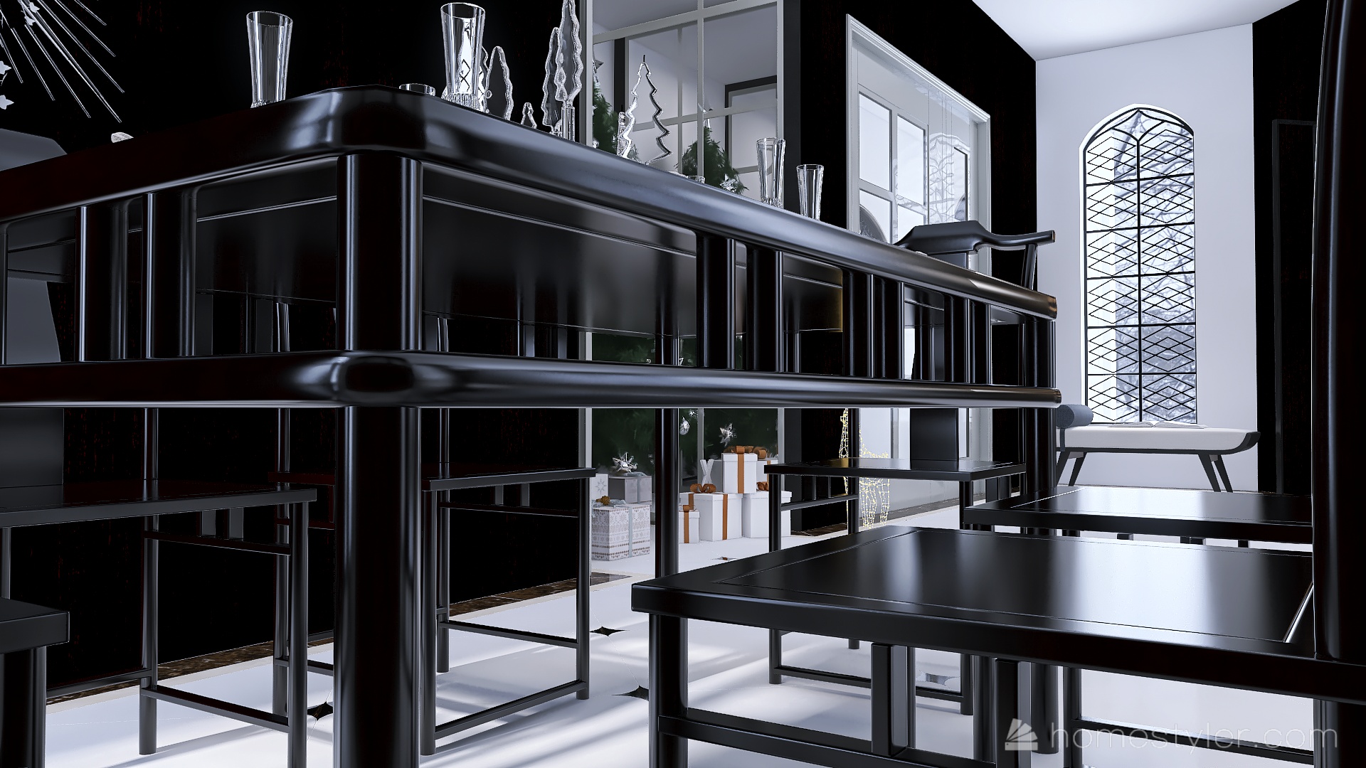 #ChristmasRoomContest_Ebony and Ivory