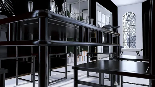 #ChristmasRoomContest_Ebony and Ivory