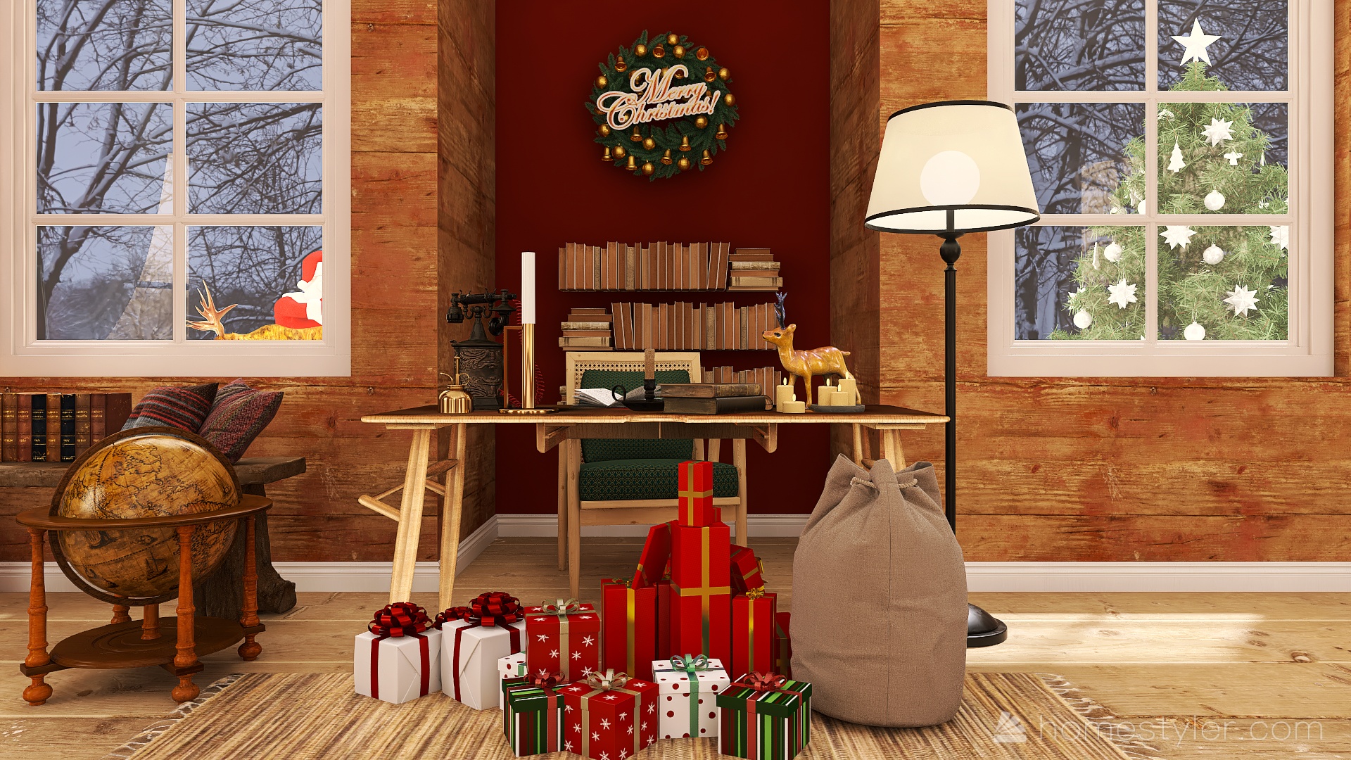 #ChristmasRoomContest_Santa´s home office