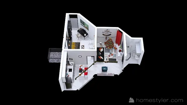 Professional interior design created with Homestyler 3D design software