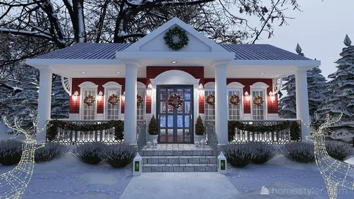 #ChristmasRoomContest_REd and WHITE