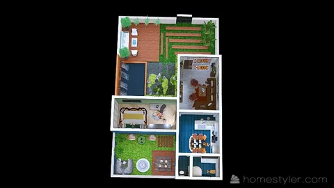 Professional interior design created with Homestyler 3D design software