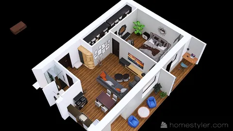 Professional interior design created with Homestyler 3D design software