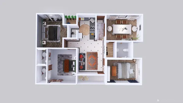 Professional interior design created with Homestyler 3D design software