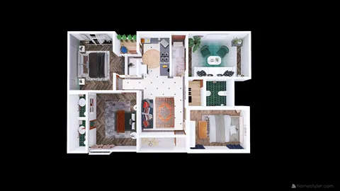 Professional interior design created with Homestyler 3D design software