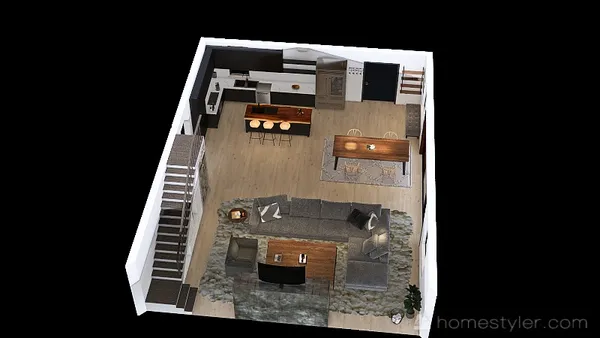 Professional interior design created with Homestyler 3D design software