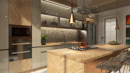 #KitchenContest Wood & Brass