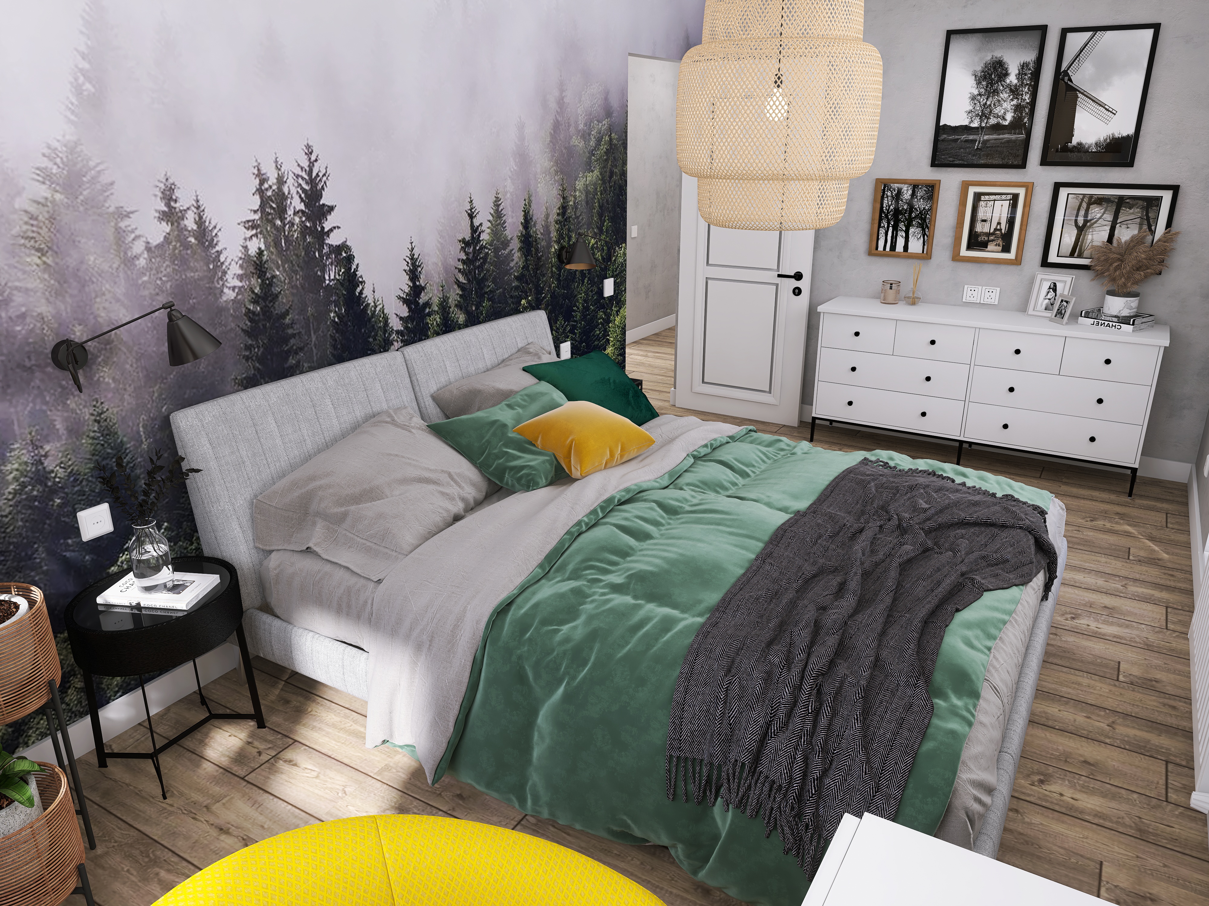 Спальня в эко стиле