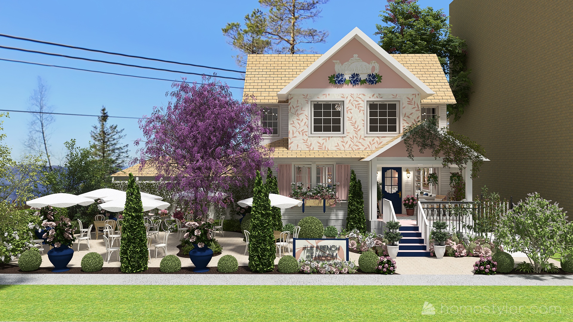 The French Tea Room - actual location and redesign