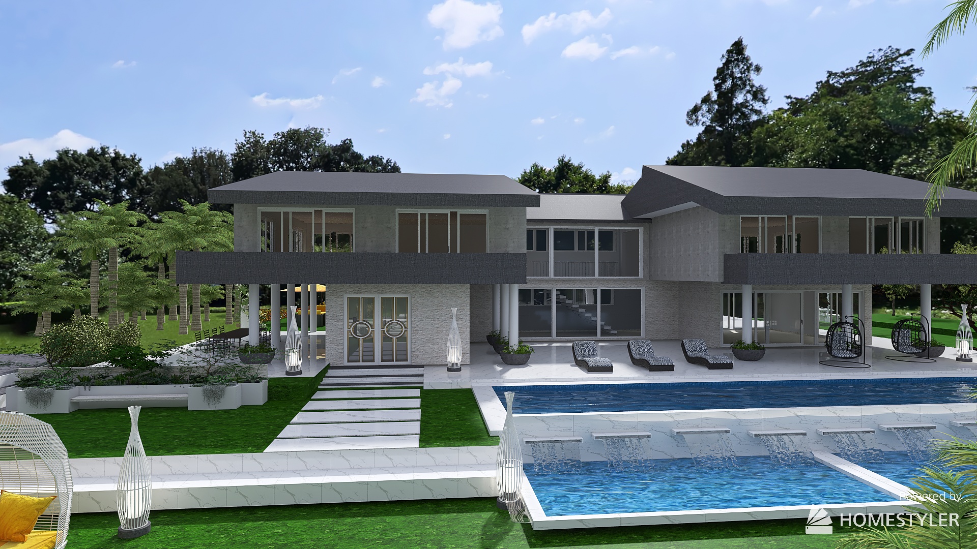 villa moderna in campagna