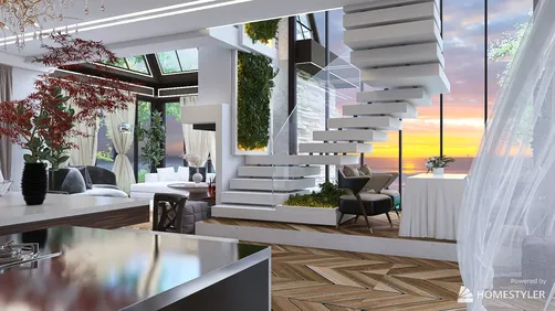 House with a view of the Sun