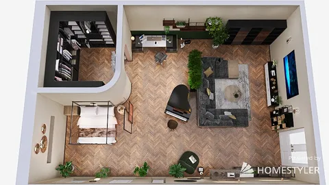 Professional interior design created with Homestyler 3D design software