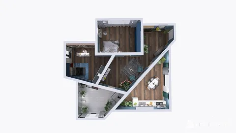 Professional interior design created with Homestyler 3D design software