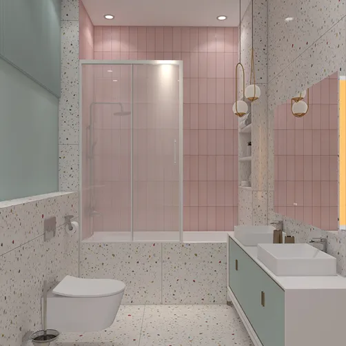 Bathroom for two girls. 2023