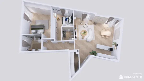 Professional interior design created with Homestyler 3D design software