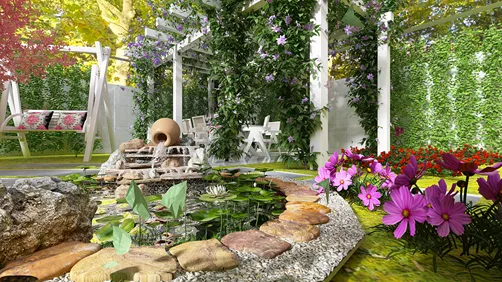 The desired garden, the center of my heart.