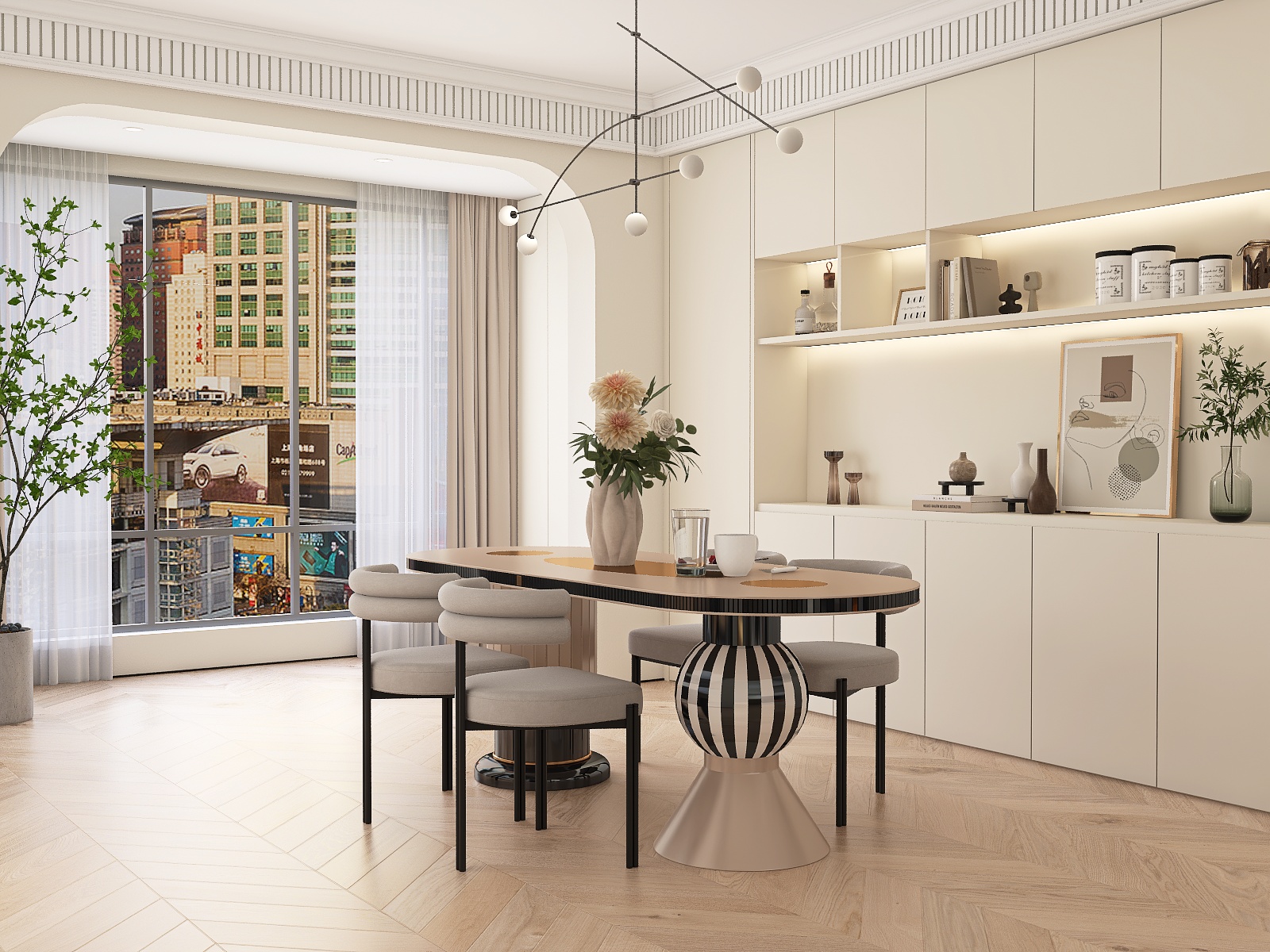 Creamy Style Living Room