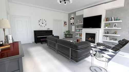 Black and White House