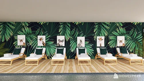 TROPICAL HOTEL POOL ROOM