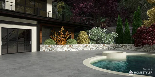 Modern Patio Empty Room