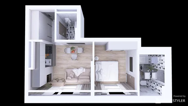 Professional interior design created with Homestyler 3D design software